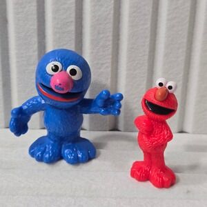 Sesame Street Elmo and Grover Mini‎ Figures 2009 Sesame Workshop Toy Lot